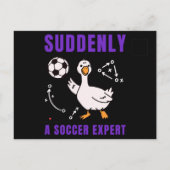 Suddenly a soccer expert インビテーションポストカード (裏面)