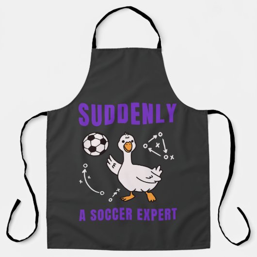 Suddenly a soccer expert エプロン (正面)