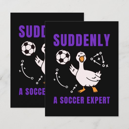 Suddenly a soccer expert カード (正面/裏面)