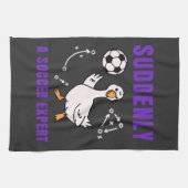 Suddenly a soccer expert キッチンタオル (横)