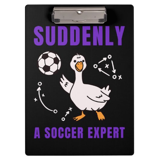 Suddenly a soccer expert クリップボード (正面)