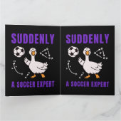 Suddenly a soccer expert サンキューカード (内部)