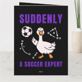 Suddenly a soccer expert サンキューカード (裏面)