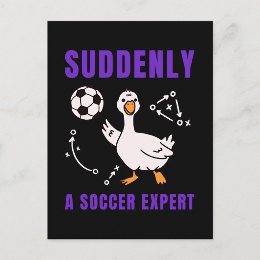 Suddenly a soccer expert シーズンポストカード (正面)