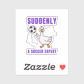 Suddenly a soccer expert シール (シート)