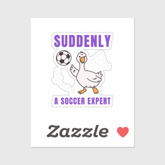 Suddenly a soccer expert シール (シート)