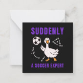 Suddenly a soccer expert ノートカード (裏面)