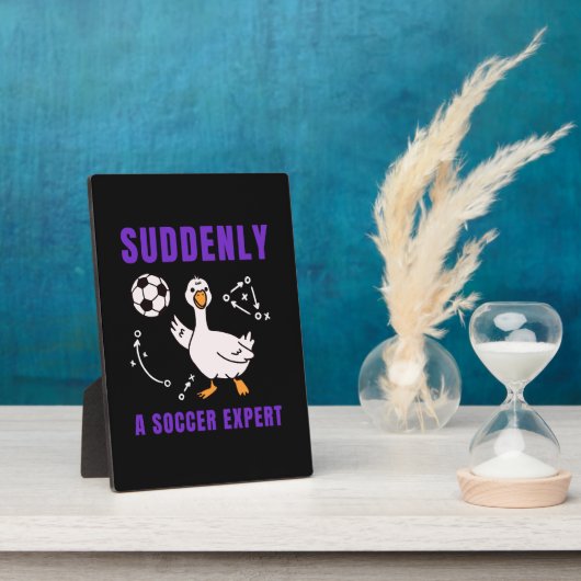 Suddenly a soccer expert フォトプラーク (側面)