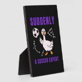 Suddenly a soccer expert フォトプラーク (側面)