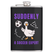 Suddenly a soccer expert フラスク (正面)