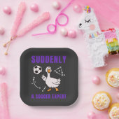 Suddenly a soccer expert ペーパープレート (パーティー)