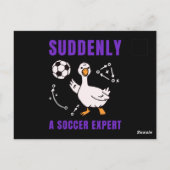 Suddenly a soccer expert ポストカード (裏面)