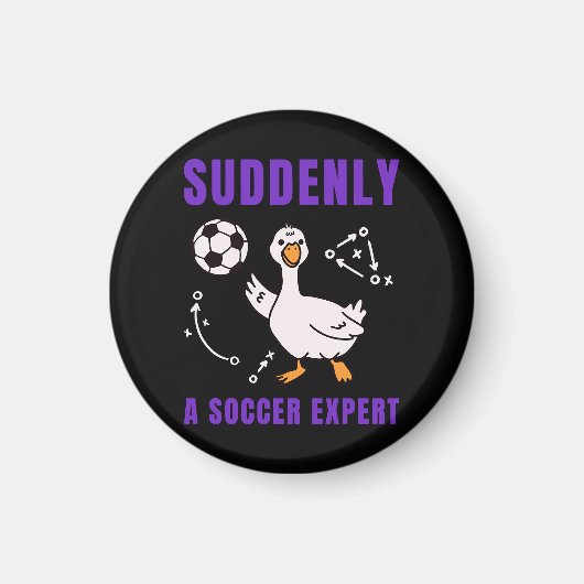 Suddenly a soccer expert マグネット (正面)