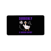 Suddenly a soccer expert ラベル (正面)