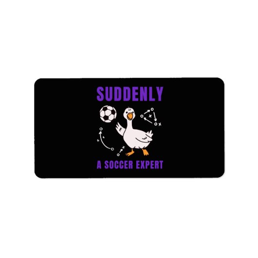 Suddenly a soccer expert ラベル (正面)