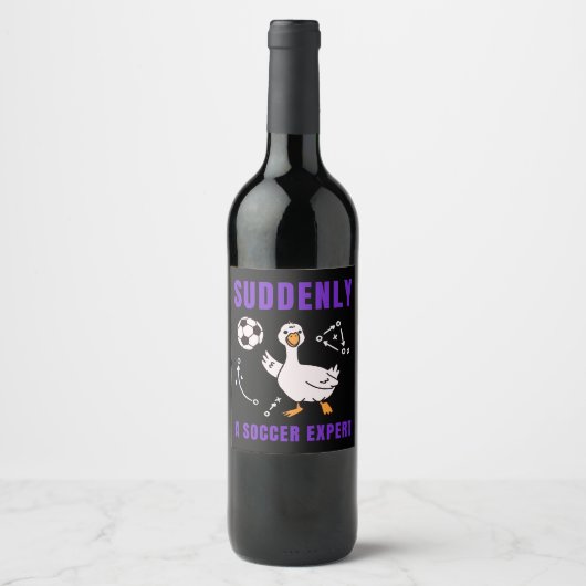 Suddenly a soccer expert ワインラベル (正面)