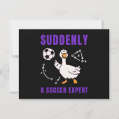 Suddenly a soccer expert 招待状 (正面)