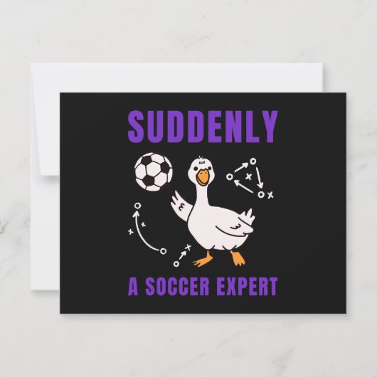 Suddenly a soccer expert 招待状 (正面)