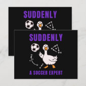 Suddenly a soccer expert 招待状 (正面/裏面)