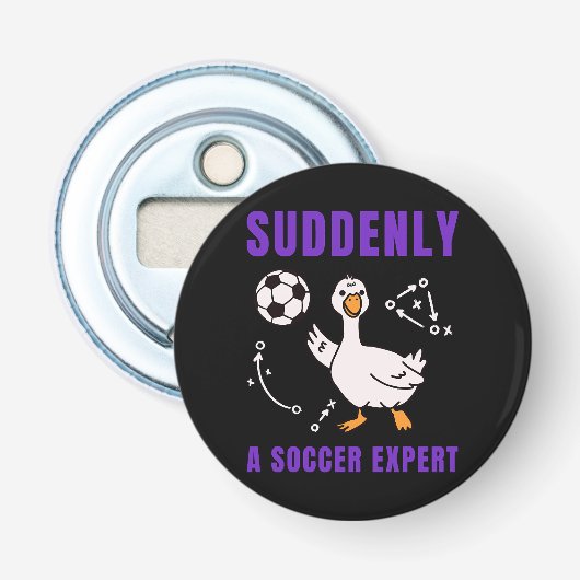 Suddenly a soccer expert 栓抜き (正面)