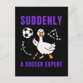 Suddenly a soccer expert 案内ポストカード (正面)