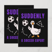 Suddenly a soccer expert 案内状 (正面/裏面)