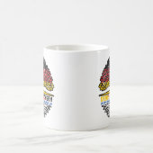 Südkorea Südkoreanisch Deutsch Deutschland Baum コーヒーマグカップ (中央)