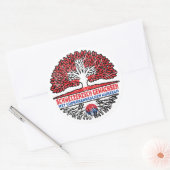 Südkorea Südkoreanisch Schweizer Schweiz Baum ラウンドシール (封筒)