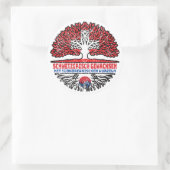 Südkorea Südkoreanisch Schweizer Schweiz Baum ラウンドシール (バッグ)