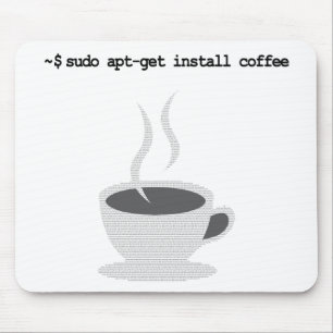 sudoは取付けますコーヒーをおもしろいなLinux命令がち得ます マウスパッド