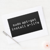 sudo apt getインストールa-life 長方形シール (封筒)