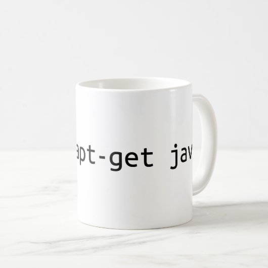 sudo aptget java端末コード コーヒーマグカップ (正面右)