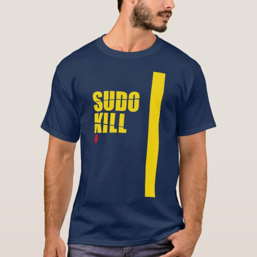 sudo Kill devops linux ubuntu centos pid Tシャツ (正面)