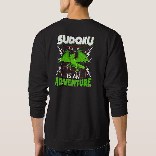 Sudokuアンアドベンチャーパズル恋人 スウェットシャツ (裏面)