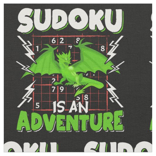 Sudokuアンアドベンチャーパズル恋人 ファブリック (クローズアップ)