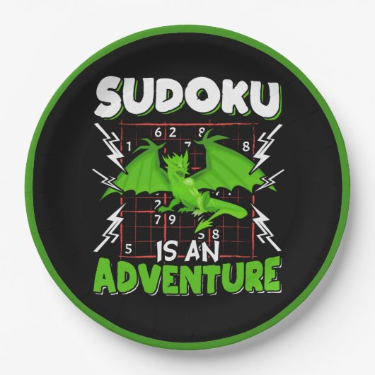 Sudokuアンアドベンチャーパズル恋人 ペーパープレート (正面)