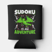 Sudokuアンアドベンチャーパズル恋人 缶クーラー (裏面)