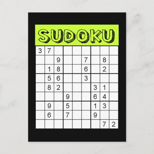 Sudokuカード ポストカード (正面)