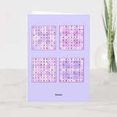 Sudokuパズルグッドカード カード (裏面)