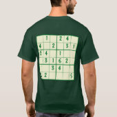 Sudokuパズル6x6 Tシャツ (裏面)