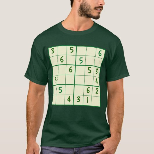 Sudokuパズル6x6 Tシャツ (正面)