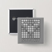 SUDOKUボタン 缶バッジ (正面&裏面)