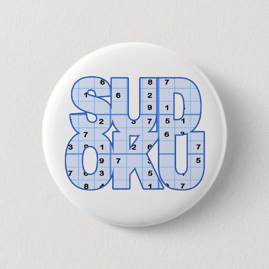 Sudokuボタン 缶バッジ (正面)