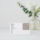 Sudokuワンミニマルモダンリストバウハウスジオメトリアート 名刺 (スタンド正面)