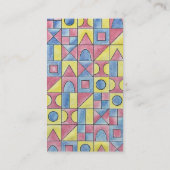 Sudokuワンミニマルモダンリストバウハウスジオメトリアート 名刺 (裏面)