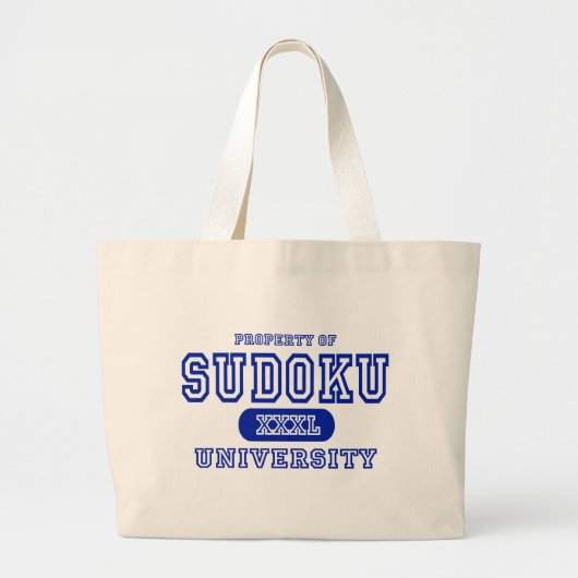 Sudoku大学 ラージトートバッグ (正面)