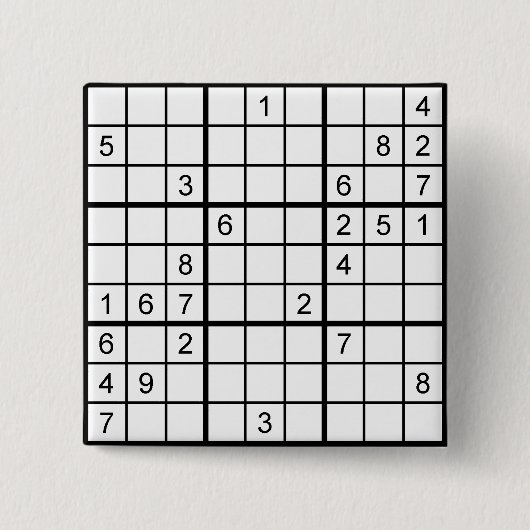 sudoku 缶バッジ (正面)
