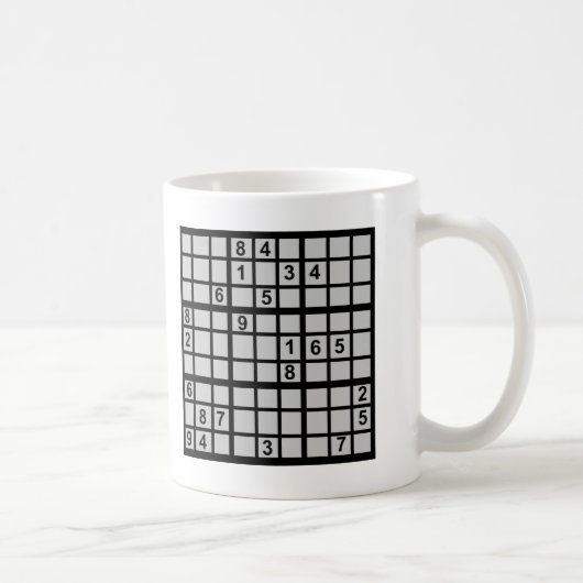 Sudoku -難題 コーヒーマグカップ (右)