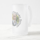 Sudoku Gift for Him:写真、タイトル | フロストグラスビールジョッキ (正面右)