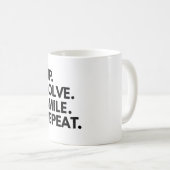 Sudoku Lovers Cup of Choice:sipソルブスマイルリピート コーヒーマグカップ (正面右)